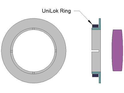memory metal ring clamps mounting fixture onto lens