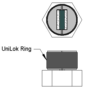 NiTiNb SMA ring fastens piezoelectric accelerometer crystals and mass elements