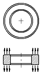 nitinol temperature responsive expanding washer